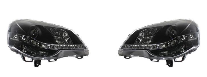 Koplampen LED DRL | Volkswagen Polo 9N3 2005-2009 | met vers, Auto-onderdelen, Verlichting, Nieuw, Volkswagen, Verzenden