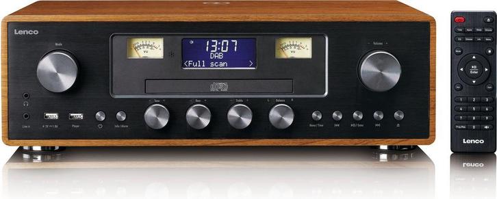 LENCO DAR-081WD - DAB+/FM radio met CD-speler, USB, Bluetoot, Audio, Tv en Foto, Radio's, Nieuw, Verzenden