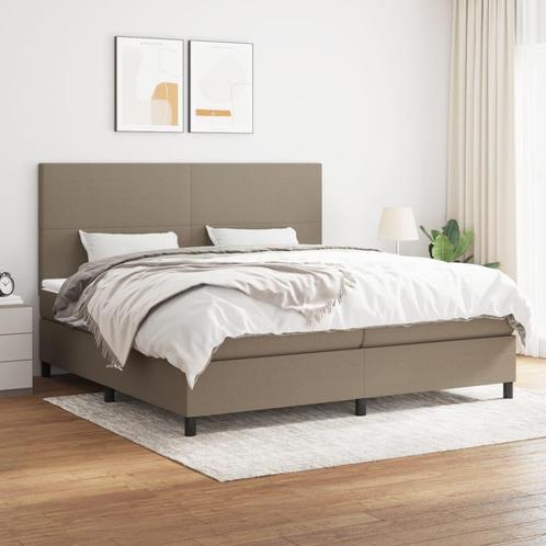 vidaXL Sommier à lattes de lit avec matelas Taupe, Maison & Meubles, Chambre à coucher | Lits, Neuf, Envoi