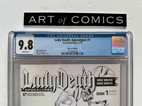 Lady Death: Apocalypse #1 - CGC 9.8 - Pure Art Edition - 1, Boeken, Strips | Comics