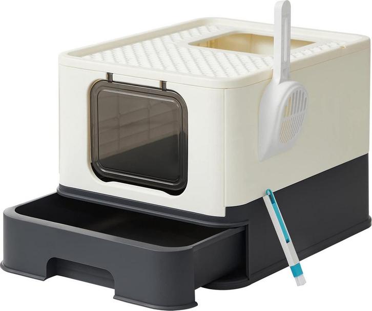 Kattenbak - kattentoilet met deksel - 50x40x34 cm -, Dieren en Toebehoren, Overige Dieren-accessoires, Verzenden