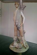 nao lladro - Lampe - Bronze patiné - porcelaine, Antiek en Kunst