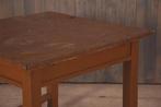 Vintage tafel | Oude eettafel bruin | Brocante eetkamertafe
