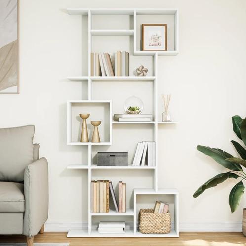 vidaXL Boekenkast 92x29x188 cm bewerkt hout wit, Huis en Inrichting, Kasten | Boekenkasten, Nieuw, Verzenden