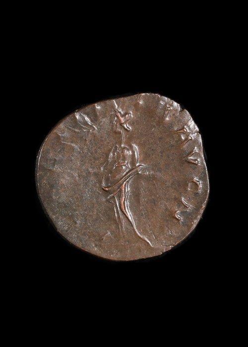 Oud-Romeins Brons Antoninianus van Tetricus I (Zonder, Antiquités & Art, Antiquités | Autres Antiquités