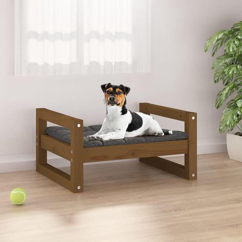 vidaXL Hondenmand 55,5x45,5x28 cm massief grenenhout, Dieren en Toebehoren, Honden-accessoires, Nieuw, Verzenden