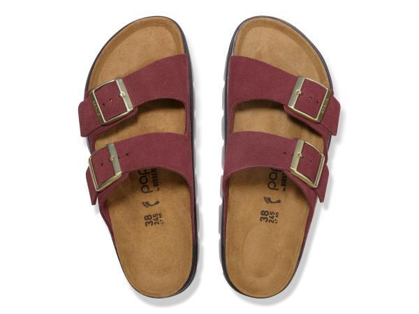 Veiling - Birkenstock Arizona Slippers bordeaux rood Suède, Kleding | Dames, Schoenen