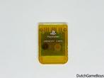 Playstation 1 / PS1 - Memory Card - Transparent Yellow - Jap, Verzenden
