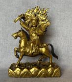 Palden Lamo 34.5 cm / 4.3 kg - Verguld Brons - Tibet - 20e