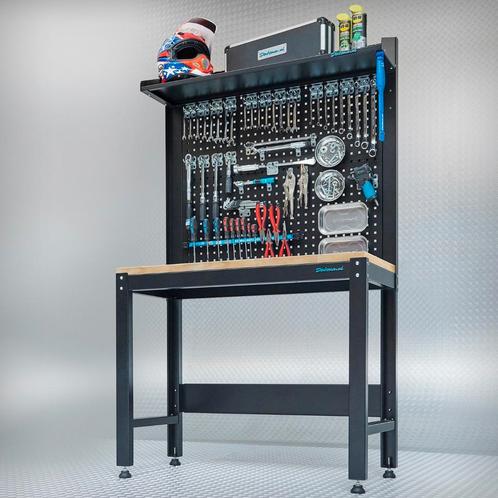 Datona Werkbank PREMIUM eiken 119 cm breed - Datona - Mat, Doe-het-zelf en Bouw, Werkbanken, Ophalen of Verzenden