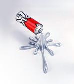 2FAST - Chrome Heart Splash Can Sculpture