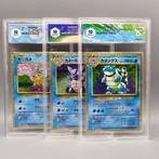 Tris Starter (Base Set) Blastoise, Wartortle, Squirtle - 3, Hobby en Vrije tijd, Verzamelkaartspellen | Pokémon, Nieuw