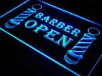 Kapper barber open neon bord lamp LED verlichting reclame li, Huis en Inrichting, Verzenden, Nieuw