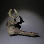 Islamique Bronze Lampe à huile 17 cm L. 600 - 1000 après