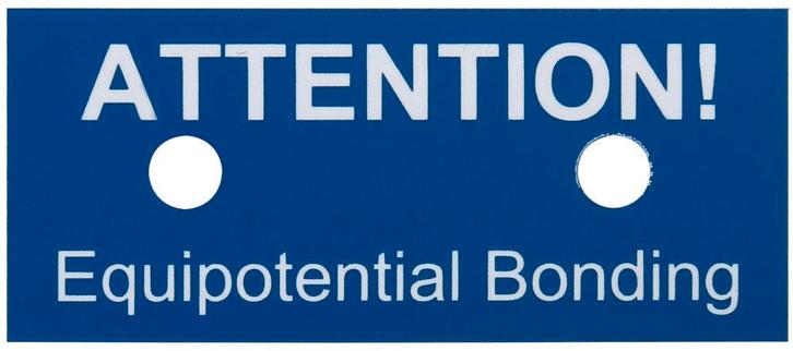 Plaque dinstruction Dehn pour la liaison équipotentielle -, Bricolage & Construction, Électricité & Câbles, Envoi