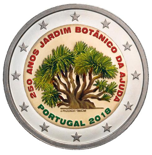 Portugal 2 Euro 2018 Botanische Tuin Gekleurd