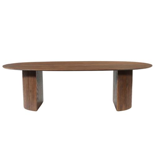 Mangohouten Eettafel Maeve 240x110 cm Walnoot, Huis en Inrichting, Tafels | Eettafels, Nieuw, Overige houtsoorten, Overige vormen
