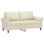 Creme Tweezitsbank Kunstleer 140cm: Stijlvol & Betaalbaar!, Huis en Inrichting, Verzenden, 150 tot 200 cm, 75 tot 100 cm, Rechte bank