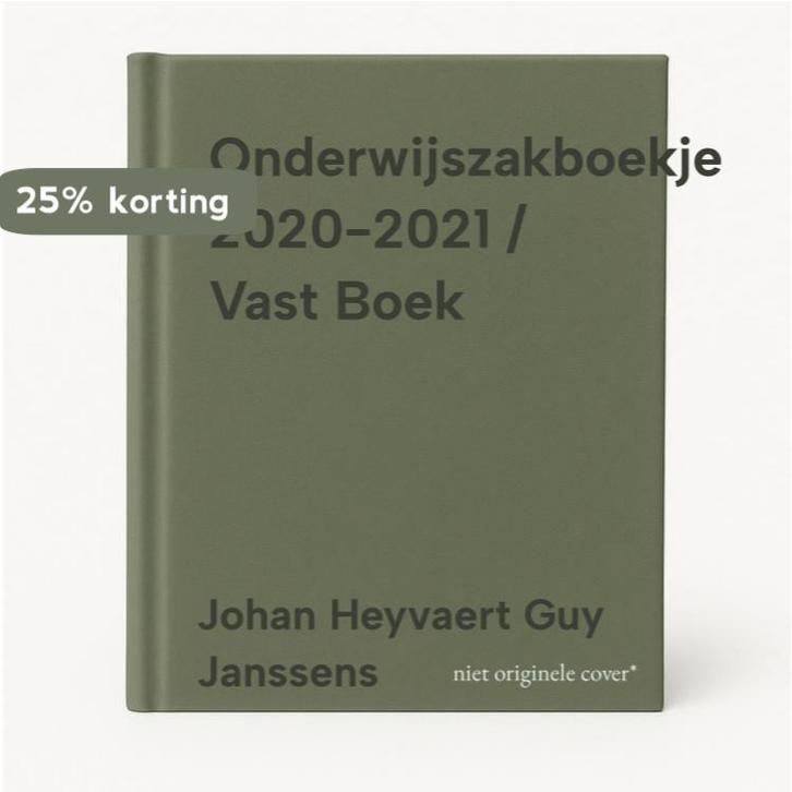 Onderwijszakboekje 2020-2021 / Vast Boek 9789049701413, Livres, Livres d'étude & Cours, Envoi