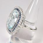 Ring Platina - 16.22ct. tw. Gemengde edelstenen - Diamant -