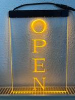 OPEN neon bord lamp LED verlichting reclame lichtbak VERTICA, Verzenden, Nieuw