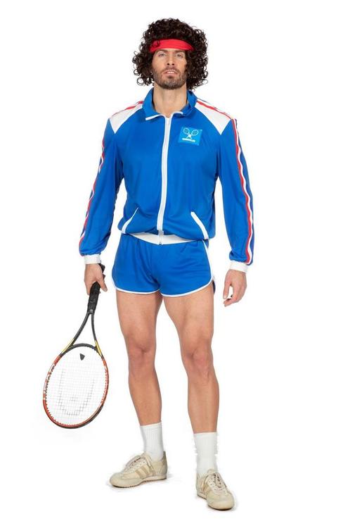 Tennis Outfit 80S Heren, Kleding | Heren, Carnavalskleding en Feestkleding, Nieuw, Verzenden