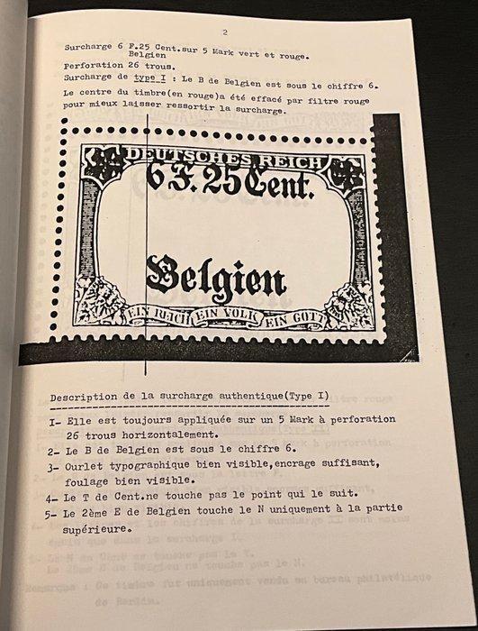 België 1914/1918 - Literatuur : La Surcharge 6F 25 Cent sur, Postzegels en Munten, Postzegels | Europa | België