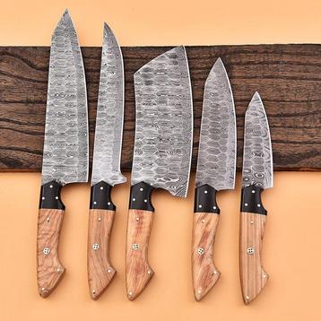 Keukenmes - Chefs knife - Olijfhout en zwart G 10 - Noord