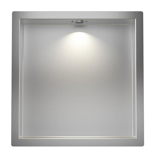 Inbouwnis Wiesbaden Demis 30x30x7cm Met Led RVS, Doe-het-zelf en Bouw, Sanitair, Bad, Nieuw, Ophalen of Verzenden