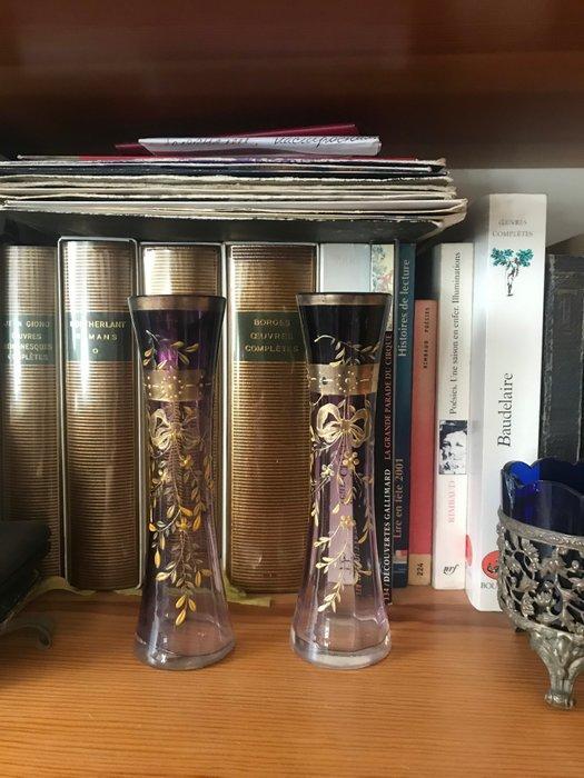 Moser Karlsbad - Ludwig Moser - Vase (2) - Cristal, Antiek en Kunst, Antiek | Glaswerk en Kristal