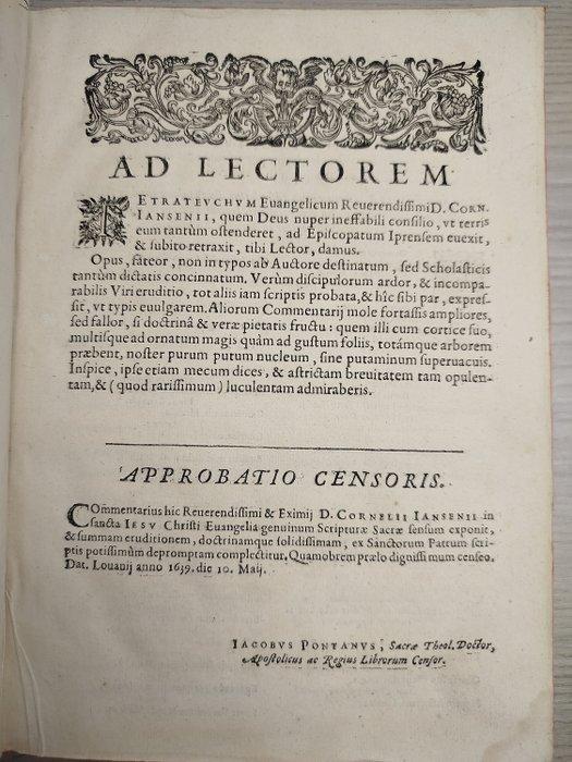 Cornelii Jansenii - Tetrateuchus, sive Commentarius in, Antiek en Kunst, Antiek | Boeken en Manuscripten