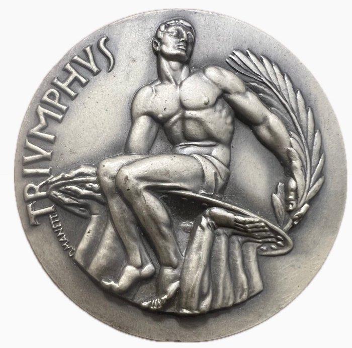 Italië. Medal Italy CONI TRIUMPHVS Medal 1930s by Manetti, Postzegels en Munten, Munten en Bankbiljetten | Toebehoren