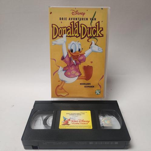 Disney Drie Avonturen van Donald Duck VHS, Cd's en Dvd's, VHS | Kinderen en Jeugd, Zo goed als nieuw, Ophalen of Verzenden
