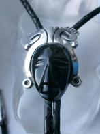Bolo Tie en argent et obsidienne, TAXCO - Mexique (Sans Prix