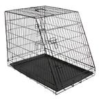 Cage de transport, noire 76x54x64cm, 2 portes - kerbl, Animaux & Accessoires, Neuf