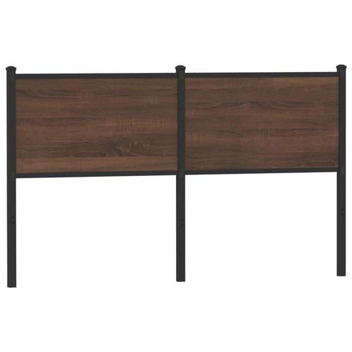 vidaXL Tête de lit chêne marron 135 cm bois dingénierie, Maison & Meubles, Chambre à coucher | Lits, Neuf, Envoi