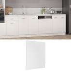 vidaXL Panneau de lave-vaisselle Blanc 59,5x3x67 cm, Verzenden