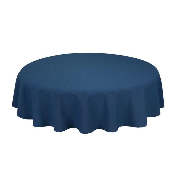 Tafelkleed Rond Navy Blauw 178cm Ø - Treb SP, Huis en Inrichting, Keuken | Textiel, Tafelkleed of Tafelzeil, Overige kleuren, Nieuw
