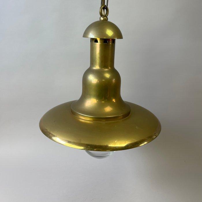 Lamp - Vintage Industrial Copper Pendant Light circa 1960s w, Antiek en Kunst, Antiek | Wandborden en Tegels