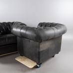 Unknown - Fauteuil (2) - Chesterfield - Cuir, Antiek en Kunst