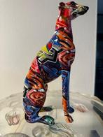 sculptuur, pop art graffiti street hond windhond whippet