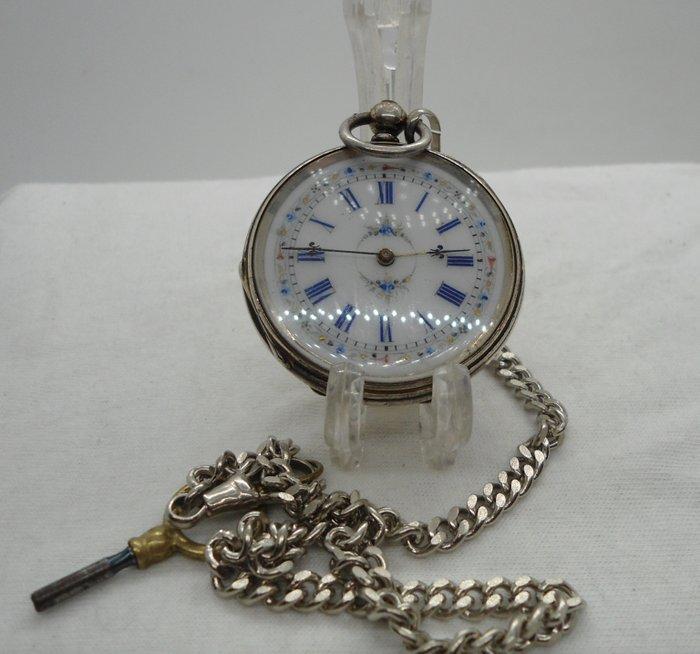 Lepine - Silver Pocket watch Key - 1850-1900, Handtassen en Accessoires, Horloges | Heren