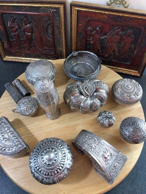 Doos (12) - Zilver - Betelbacquet / warm / khôl, Antiek en Kunst, Kunst | Niet-Westerse kunst