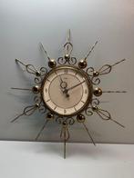 Klok - Vintage Messing, Glas, Metaal - 1960-1970, Antiek en Kunst