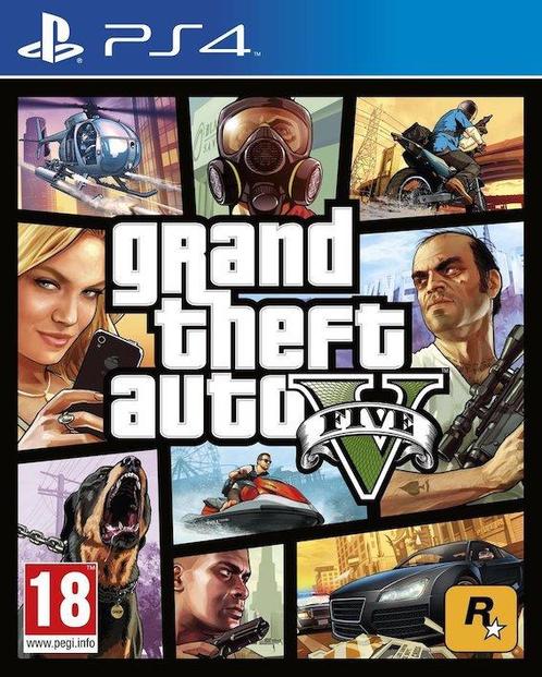 Grand Theft Auto V (GTA 5) (PS4 Games) (Playstation 4), Games en Spelcomputers, Games | Sony PlayStation 4, Zo goed als nieuw