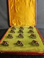 Messensteun (12) - Verguld brons, Antiek en Kunst