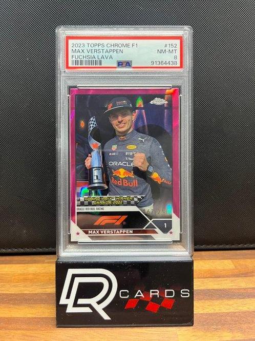 2023 Topps Chrome F1 Max Verstappen #152 Fuchsia Lava /250, Hobby en Vrije tijd, Verzamelkaartspellen | Overige