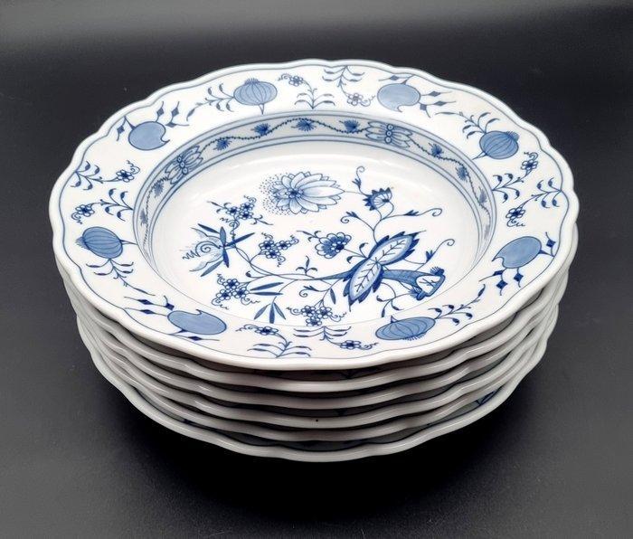Meissen - Tafelservies - Winkel! Zwiebelmotief 6x soepborden, Antiek en Kunst, Antiek | Glaswerk en Kristal