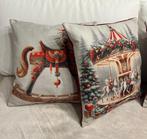 Set prachtige shabby chic kerstkussens. - Kussen, Nieuw