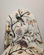 Katoenen satijtgordijn Art Nouveau met zijde-effect, met, Antiek en Kunst